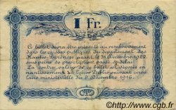 1 Franc FRANCE Regionalismus und verschiedenen Tarbes 1917 JP.120.14 S