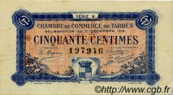 50 Centimes FRANCE regionalismo y varios Tarbes 1919 JP.120.20 MBC a EBC