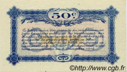 50 Centimes Annulé FRANCE regionalismo e varie Tarbes 1919 JP.120.21 BB to SPL