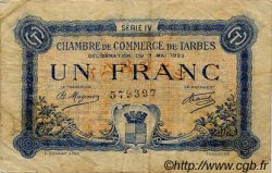1 Franc FRANCE regionalism and various Tarbes 1922 JP.120.25 F