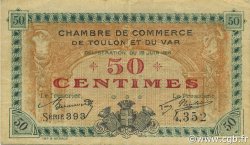 50 Centimes FRANCE régionalisme et divers Toulon 1916 JP.121.07 TB