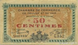 50 Centimes FRANCE régionalisme et divers Toulon 1916 JP.121.07 TB