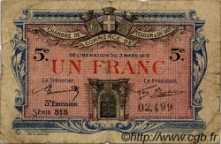 1 Franc FRANCE regionalismo y varios Toulon 1919 JP.121.27 BC
