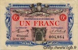 1 Franc FRANCE Regionalismus und verschiedenen Toulon 1920 JP.121.31 SS to VZ