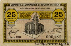 25 Centimes FRANCE regionalismo e varie Toulon 1922 JP.121.34 MB