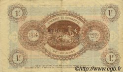 1 Franc FRANCE regionalismo e varie Toulouse 1914 JP.122.20 BB to SPL