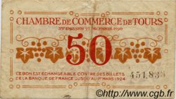 50 Centimes FRANCE regionalism and miscellaneous Tours 1920 JP.123.06 F