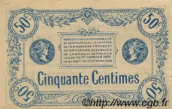 50 Centimes FRANCE Regionalismus und verschiedenen Troyes 1918 JP.124.05 fST to ST