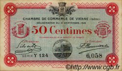 50 Centimes FRANCE regionalismo e varie Vienne 1916 JP.128.15 BB to SPL