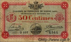 50 Centimes FRANCE Regionalismus und verschiedenen Vienne 1916 JP.128.15 S