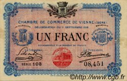 1 Franc FRANCE regionalism and miscellaneous Vienne 1916 JP.128.18 VF - XF