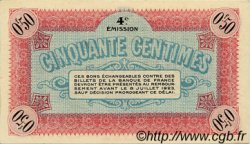 50 Centimes FRANCE regionalism and various Vienne 1918 JP.128.21 AU+