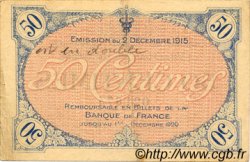50 Centimes FRANCE regionalism and miscellaneous Villefranche-Sur-Saône 1915 JP.129.01 VF - XF