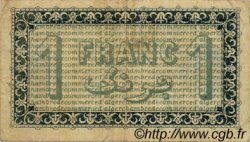 1 Franc FRANCE regionalismo y varios Alger 1914 JP.137.04 BC