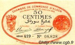 50 Centimes FRANCE regionalismo y varios Alger 1915 JP.137.05 SC a FDC
