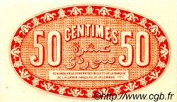 50 Centimes FRANCE regionalismo e varie Alger 1920 JP.137.16 AU a FDC
