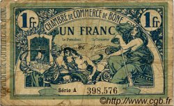 1 Franc FRANCE regionalism and various Bône 1918 JP.138.07 F