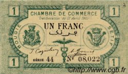 1 Franc FRANCE regionalismo e varie Bougie, Sétif 1915 JP.139.02 BB to SPL