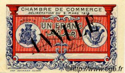 1 Franc Annulé FRANCE regionalismo e varie Bougie, Sétif 1918 JP.139.07 AU a FDC
