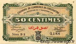 50 Centimes FRANCE Regionalismus und verschiedenen Constantine 1916 JP.140.06 fST to ST
