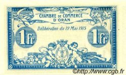 1 Franc FRANCE regionalism and miscellaneous Oran 1915 JP.141.02 AU+
