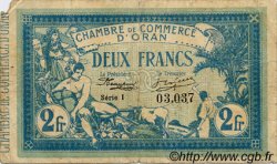 2 Francs FRANCE regionalism and miscellaneous Oran 1915 JP.141.14 F