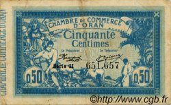 50 Centimes FRANCE regionalismo e varie Oran 1915 JP.141.19 MB