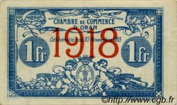 1 Franc FRANCE regionalism and miscellaneous Oran 1915 JP.141.20 VF - XF