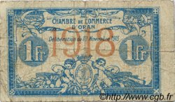 1 Franc FRANCE Regionalismus und verschiedenen Oran 1915 JP.141.20 S