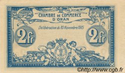 2 Francs FRANCE regionalism and miscellaneous Oran 1915 JP.141.21 AU+
