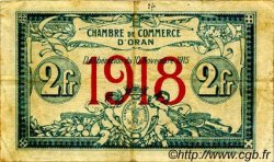 2 Francs FRANCE regionalismo e varie Oran 1915 JP.141.21 MB