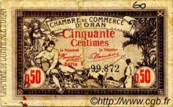 50 Centimes FRANCE Regionalismus und verschiedenen Oran 1920 JP.141.22 S