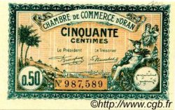 50 Centimes FRANCE regionalismo e varie Oran 1921 JP.141.25 AU a FDC
