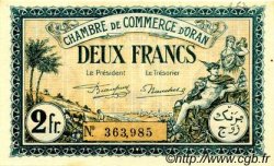 2 Francs FRANCE regionalism and miscellaneous Oran 1921 JP.141.29 AU+