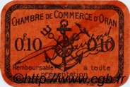10 Centimes FRANCE regionalismo y varios Oran 1916 JP.141.43 SC a FDC