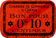 10 Centimes FRANCE regionalism and miscellaneous Oran 1916 JP.141.47 VF - XF