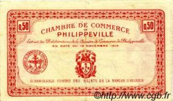50 Centimes FRANCE regionalismo e varie Philippeville 1914 JP.142.01 BB to SPL