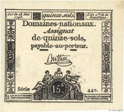 15 Sols FRANCE  1793 Ass.41b NEUF