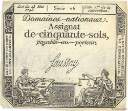 50 Sols FRANCE  1793 Ass.42a TTB
