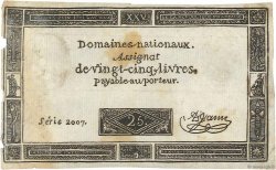 25 Livres Faux FRANCE  1793 Ass.43c TTB+
