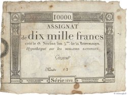 10000 Francs FRANCE  1795 Ass.52a TTB