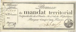 25 Francs sans série Fauté FRANCE  1796 Ass.59b var NEUF