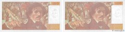 100 Francs DELACROIX imprimé en continu Consécutifs FRANCIA  1993 F.69bis.07 FDC