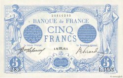 5 Francs BLEU  FRANCE  1912 F.02.10