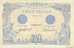 20 Francs BLEU  FRANCE  1912 F.10.02