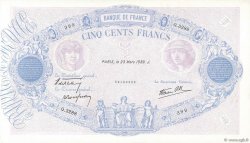 500 Francs BLEU ET ROSE modifié FRANCE  1939 F.31.28 SUP
