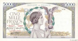 5000 Francs VICTOIRE Impression à plat FRANCE  1938 F.46.01 pr.SUP