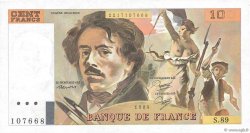 100 Francs DELACROIX modifié Fauté FRANKREICH  1984 F.69.08b ST