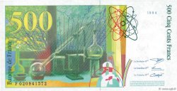 500 Francs PIERRE ET MARIE CURIE Fauté FRANCIA  1994 F.76.01 SC+