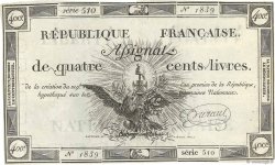 400 Livres  FRANCE  1792 Ass.38a